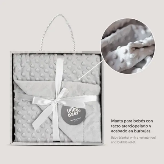 Slika Dekica, mjehurići 80x110 cm - grey Interbaby 