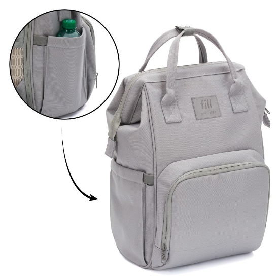Slika Barcelona torba/ruksak za mamu, siva Fillikid 