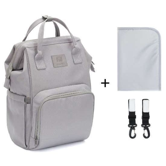 Slika Barcelona torba/ruksak za mamu, siva Fillikid 