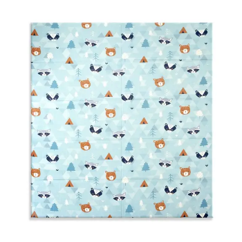 Slika Podloga od pjene, dvostrana, sklopiva - Auti InterBaby 