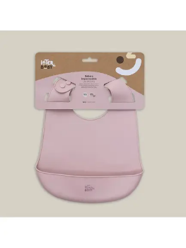 Prikažite detalje za Silikonski podbradak za bebe - Dark Roza InterBaby  Slika Silikonski podbradak za bebe - Dark Roza InterBaby
