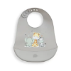 Slika Silikonski podbradak za bebe - Prijatelji sivo InterBaby 