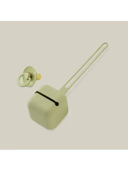 Prikažite detalje za Silikonska posuda za dudu Olive Green InterBaby  Slika Silikonska posuda za dudu Olive Green InterBaby