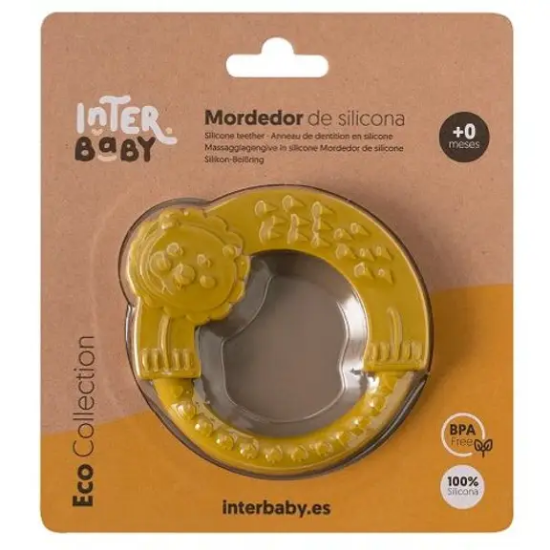 Slika Silikonski grickalica za bebe Ocher Yellow InterBaby 