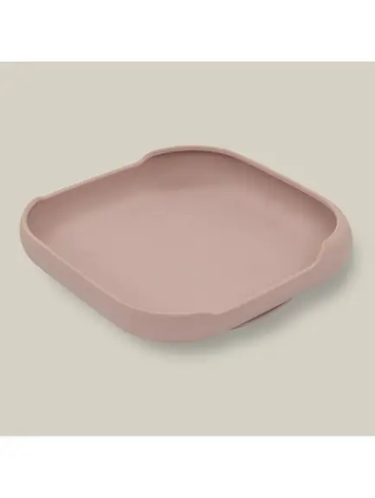 Slika Silikonski tanjur s vakuumskom podlogom Dark Pink InterBaby 