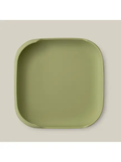 Slika Silikonski tanjur s vakuumskom podlogom Olive Green InterBaby 