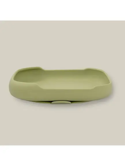 Slika Silikonski tanjur s vakuumskom podlogom Olive Green InterBaby 