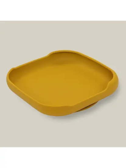 Slika Silikonski tanjur s vakuumskom podlogom Earth Ocher InterBaby 