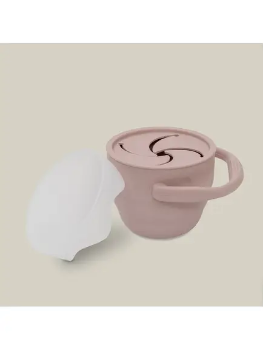 Slika Sklopivi silikonski držač za grickalice Dark Pink InterBaby 