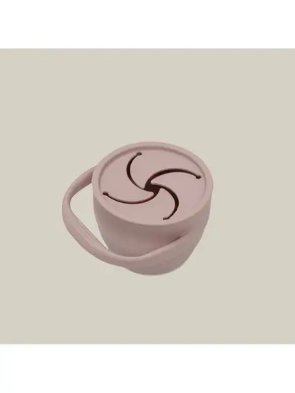 Slika Sklopivi silikonski držač za grickalice Dark Pink InterBaby 
