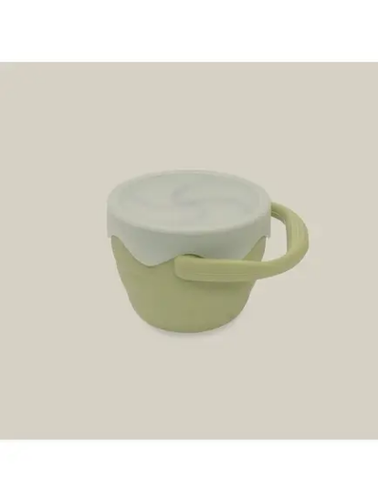 Slika Sklopivi silikonski držač za grickalice Olive Green InterBaby 