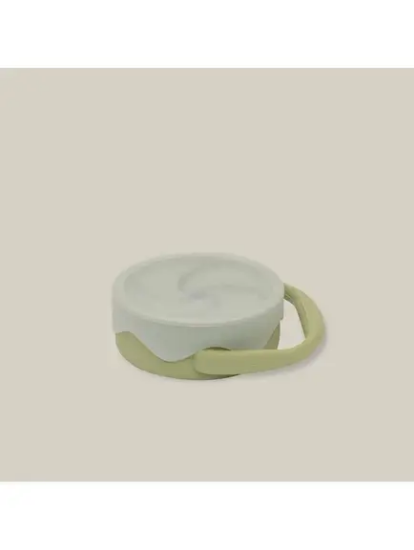 Slika Sklopivi silikonski držač za grickalice Olive Green InterBaby 