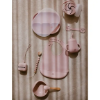 Slika Silikonska zdjelica + žlica Dark Pink InterBaby 