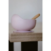 Slika Silikonska zdjelica + žlica Dark Pink InterBaby 