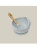 Slika Silikonska zdjelica + žlica Blue Grey InterBaby 