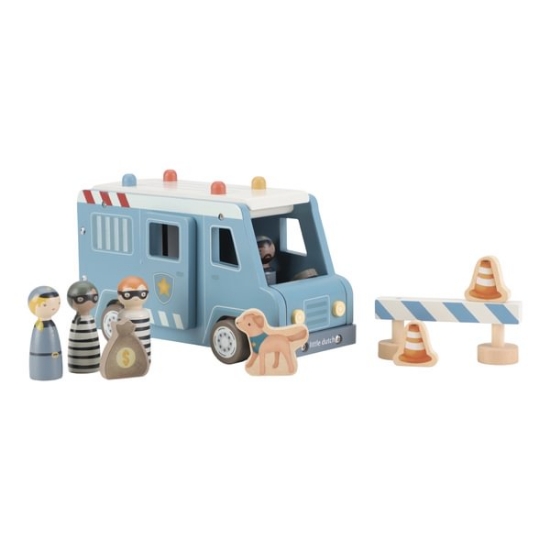 Slika Drveni policijski kombi - Little Dutch