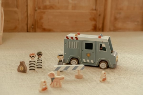 Slika Drveni policijski kombi - Little Dutch