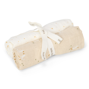 Prikažite detalje za Komplet 2 pamučne pelene Little Goose - Little Dutch Slika Komplet 2 pamučne pelene Little Goose - Little Dutch