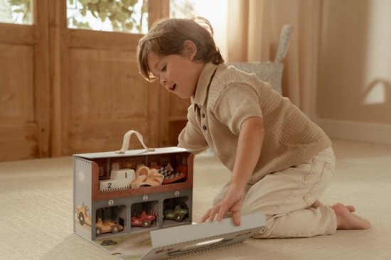 Slika Trkaća staza u kutiji za igračke - Little Dutch