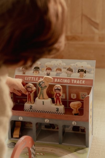 Slika Trkaća staza u kutiji za igračke - Little Dutch