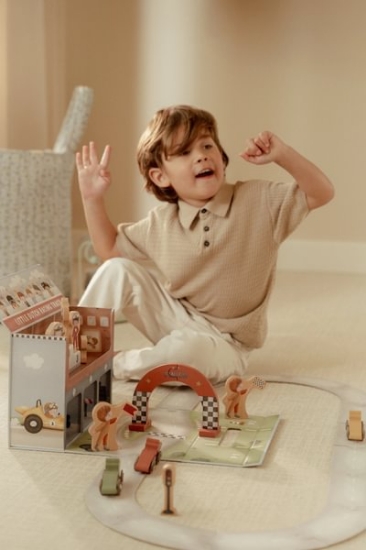 Slika Trkaća staza u kutiji za igračke - Little Dutch