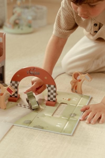 Slika Trkaća staza u kutiji za igračke - Little Dutch