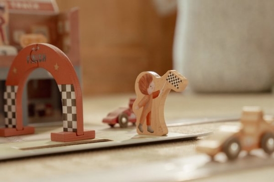 Slika Trkaća staza u kutiji za igračke - Little Dutch