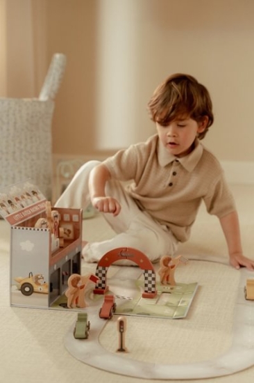 Slika Trkaća staza u kutiji za igračke - Little Dutch