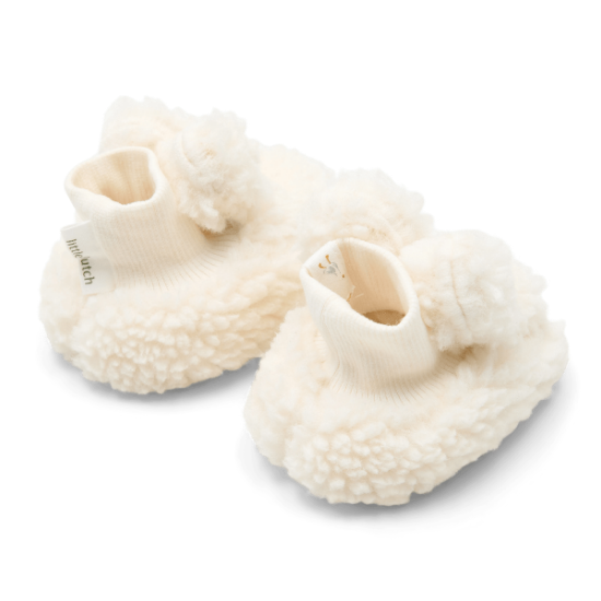Slika Teddy papuče Off White 0-3m - Little Dutch