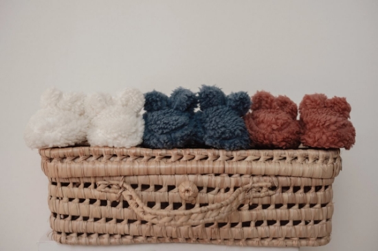 Slika Teddy papuče Off White 0-3m - Little Dutch