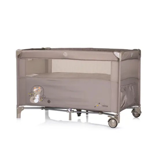 Slika Putni krevetić s pomičnom stranicom Relax - Tiramisu Chipolino 