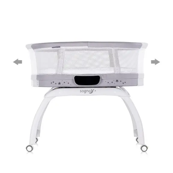 Slika Dječji krevetić/kolijevka sa LED ekranom Sogno Sivi Chipolino 