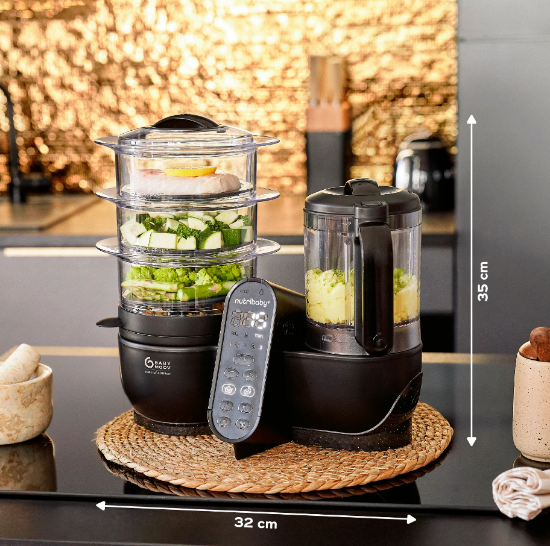 Slika Nutribaby+ XL kuhalo/mikser - Crna Babymoov 