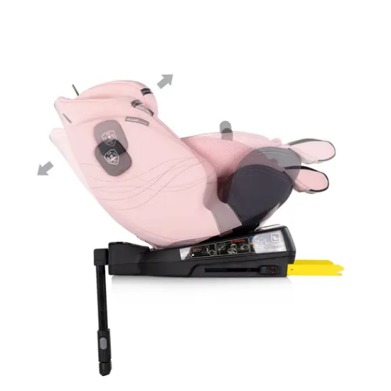 Slika Autosjedalica I-SIZE 40-150 cm ISOFIX 360 Premium Roza Marshmallow Chipolino 