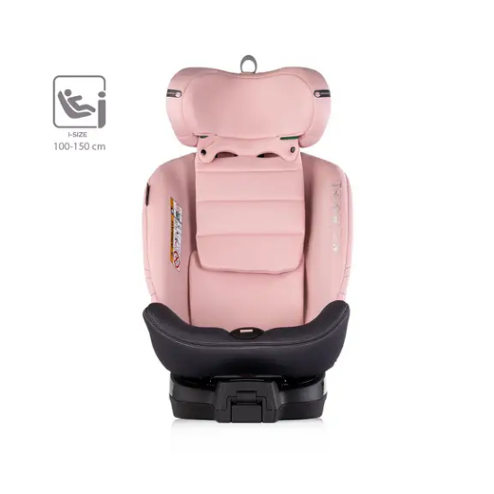 Slika Autosjedalica I-SIZE 40-150 cm ISOFIX 360 Premium Roza Marshmallow Chipolino 