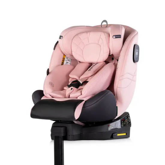 Slika Autosjedalica I-SIZE 40-150 cm ISOFIX 360 Premium Roza Marshmallow Chipolino 