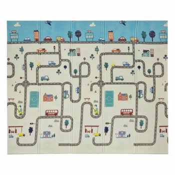 Slika Dvostrana podloga za igru Promet 180x200 - BEBESTARS 