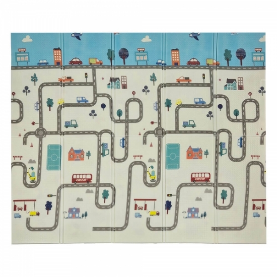 Slika Dvostrana podloga za igru Promet 180x200 - BEBESTARS 