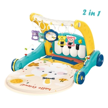 Slika PIANO BUNNY 2u1 baby gym-hodalica Bebestars 
