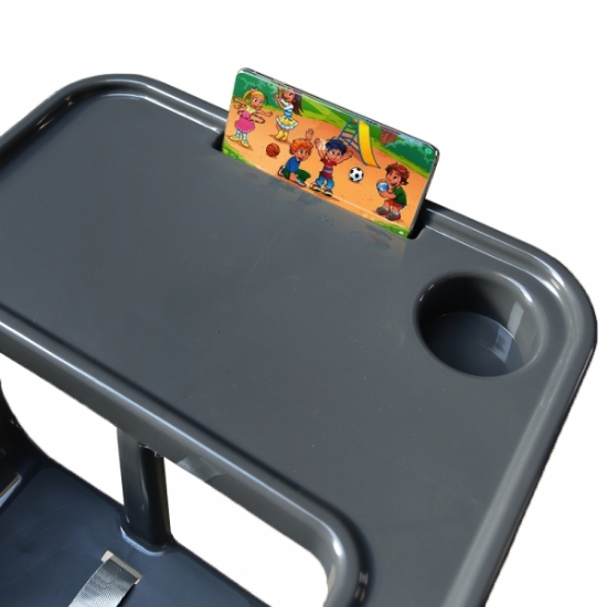 Slika Blagovaonska stolica Joy 2 u 1 Siva