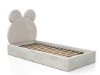 Slika Tapecirani dječji krevet 90x200 sa sivim okvirom