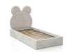 Slika Tapecirani dječji krevet 90x200 sa sivim okvirom
