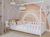Slika Dječji krevet House 80x160 s ogradom i okvirom D8