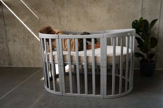 Slika Waldin Oval krevetić 7u1 s madracem