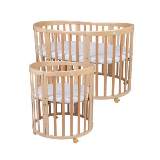 Slika Waldin Oval krevetić 7u1 s madracem