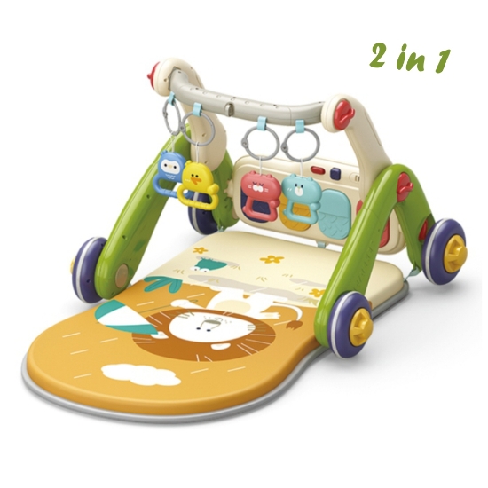 Slika Rainy Forest 2u1 baby gym-hodalica BEBESTARS 