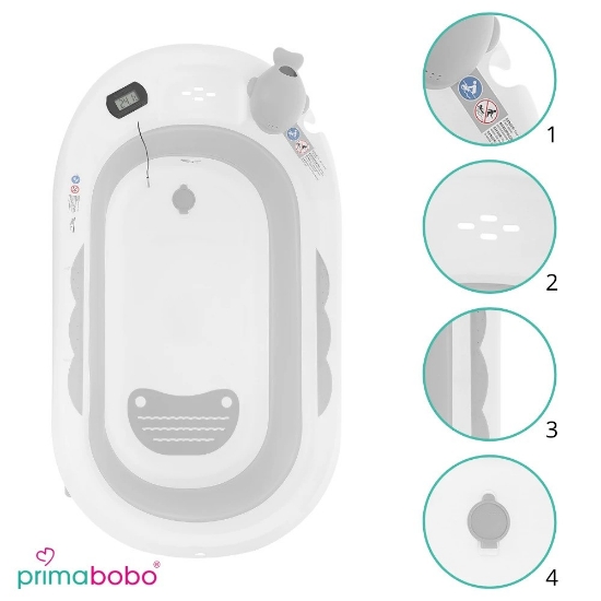 Slika Sklopiva kadica s jastučićem i termometrom OLA