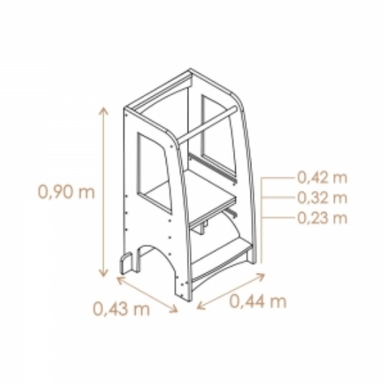 Slika Montessori toranj za učenje - BEBESTARS 