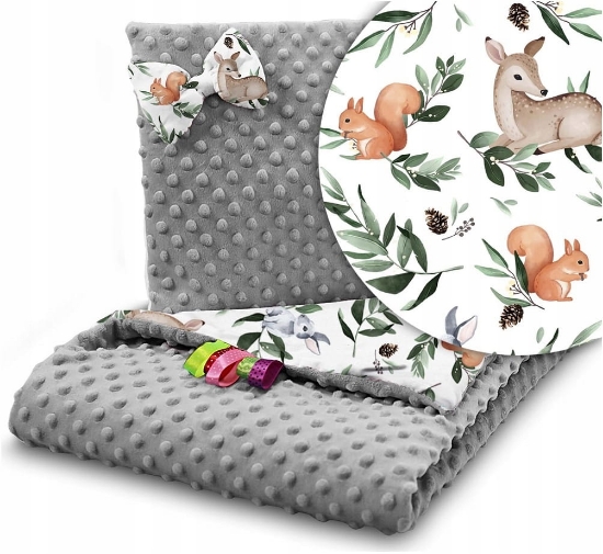 Slika Dvostrana minky dekica + jastuk - Babymam