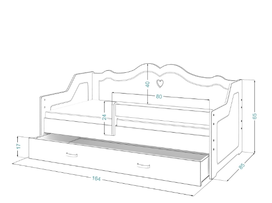 Slika Dječji krevetić Lilia